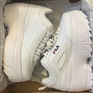 New FILA disruptor WEDGE white shoe 6 platform
